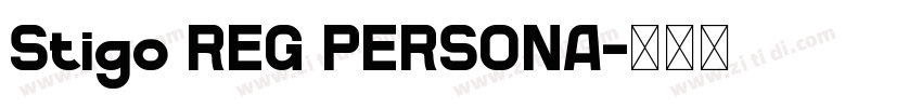 Stigo REG PERSONA字体转换
